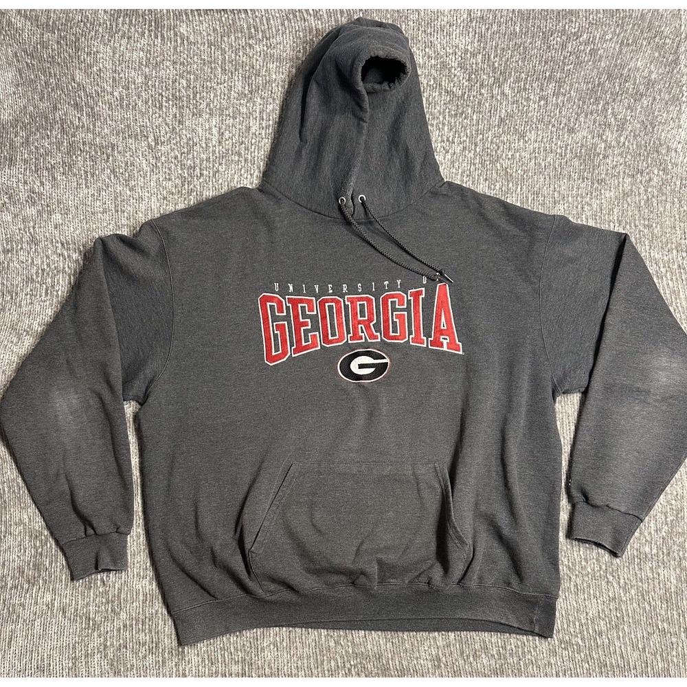 Champion NCAA "Georgia Bulldogs" Gray Hoodie 2XL